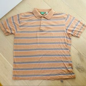 Vintage Striped Short Sleeve Polo